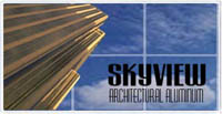 skyview architectural aluminum logo